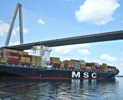 Charleston SC - Shipping, Arthur Ravenel Jr. Bridge