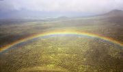 Hawaii - From a Helicopter Surrounded by a Rainbow