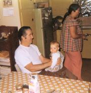 Rachel with Grandpa and Mom