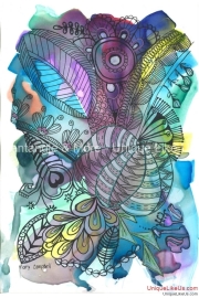 Under the Sea - Zentangle Inspired Art