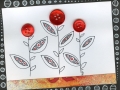 Button Floral Card