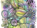 Seashells - Zentangle Inspired Art