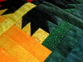 Rainbow Bear Claw Table Runner (Detail)