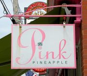 Rhode Island - Sign Pink Pineapple
