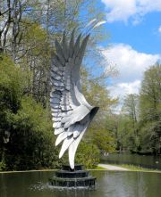 Sumter SC - Swan Lake - Iris Gardens, Sculpture