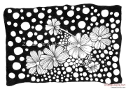 Zentangle Inspired Art - Flowers