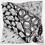 Zentangle - Munchin Juke and Ynix Tile