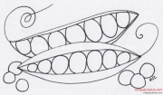 Zentangle - Pea Pod II