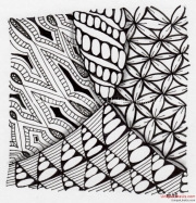 Zentangle - Purk Lokomotive Echoism