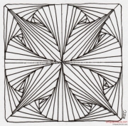 Zentangle - Paradox Variation x 8