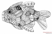 Zentangle Inspired Art - Koi