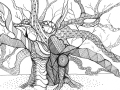 Zentangle Inspired Art - Gnarly Tree