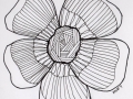 Zentangle Inspired Art - Floral Rose
