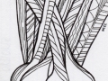 Zentangle Inspired Art - Green Onions