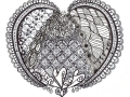 Zentangle Inspired Art - Heart
